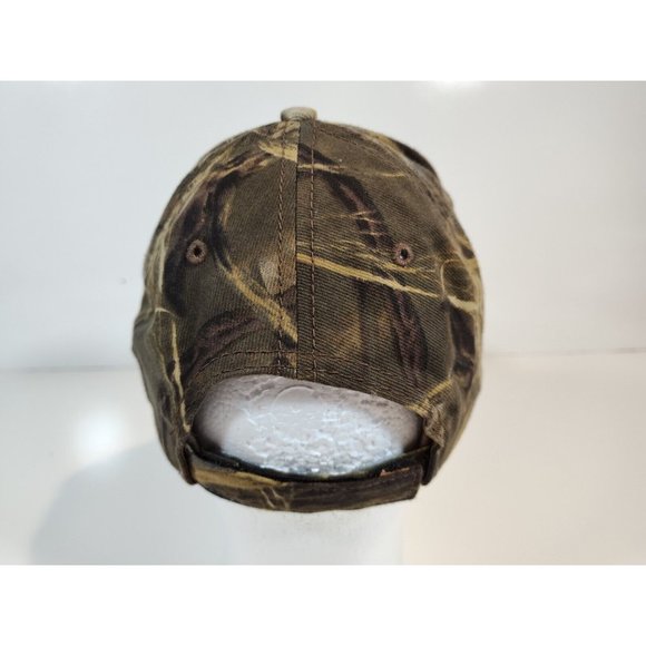 Cabela's Duck Camp Camo Hat Cap Suede Bill Adjustable 50th Anniversary Hunting - Picture 3 of 8